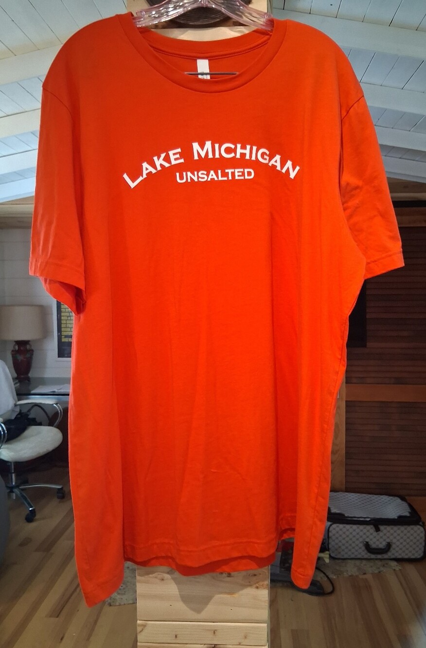 Men's Classic Orange Short-Sleeve Crewneck T-Shirt